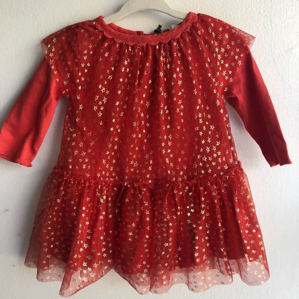 Stella McCartney Baby Girl Red Dress 6 Months